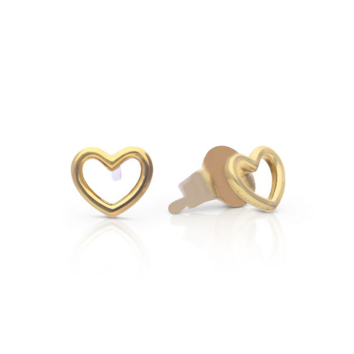 Diamonfire Plain Open Heart Stud Earrings