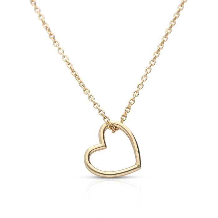 Diamonfire Plain Open Heart Necklace