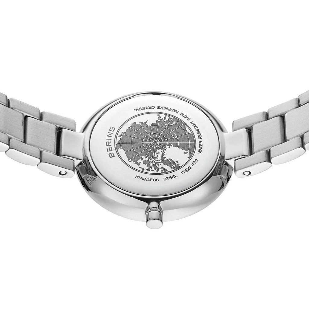 Bering Ladies Metal Strap Watch with Diamond Dial 17529-700