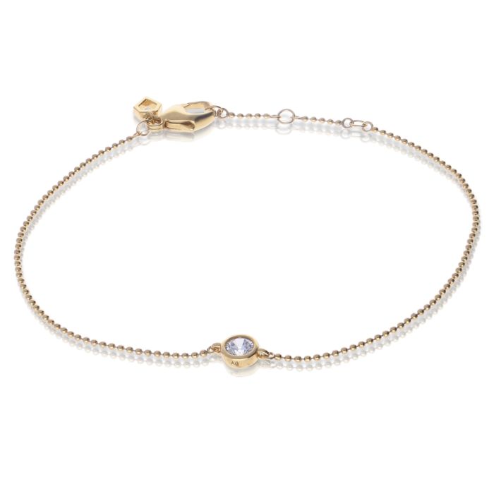 Diamonfire Bezel Set Ball Chain Bracelet