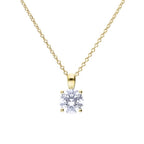 Diamonfire Gold Plated Four Claw 2.00ct Pendant
