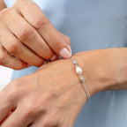 Coast Pebble Glisten Pavé & Pearl Bracelet