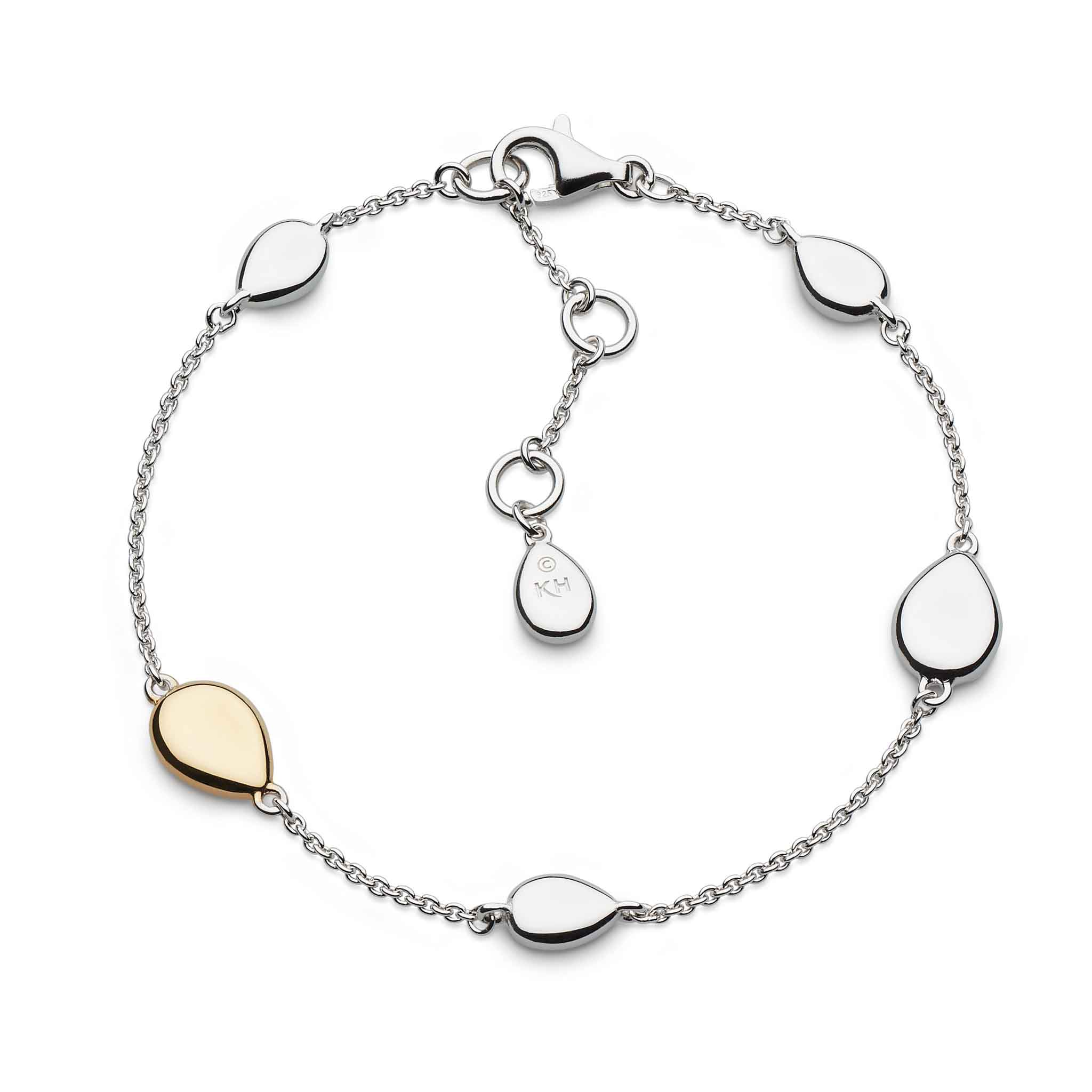 Coast Pebble Golden 7.5" Station Bracelet