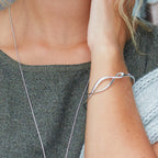 Entwine Twine Twist Hinged Bangle