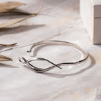 Entwine Twine Twist Hinged Bangle