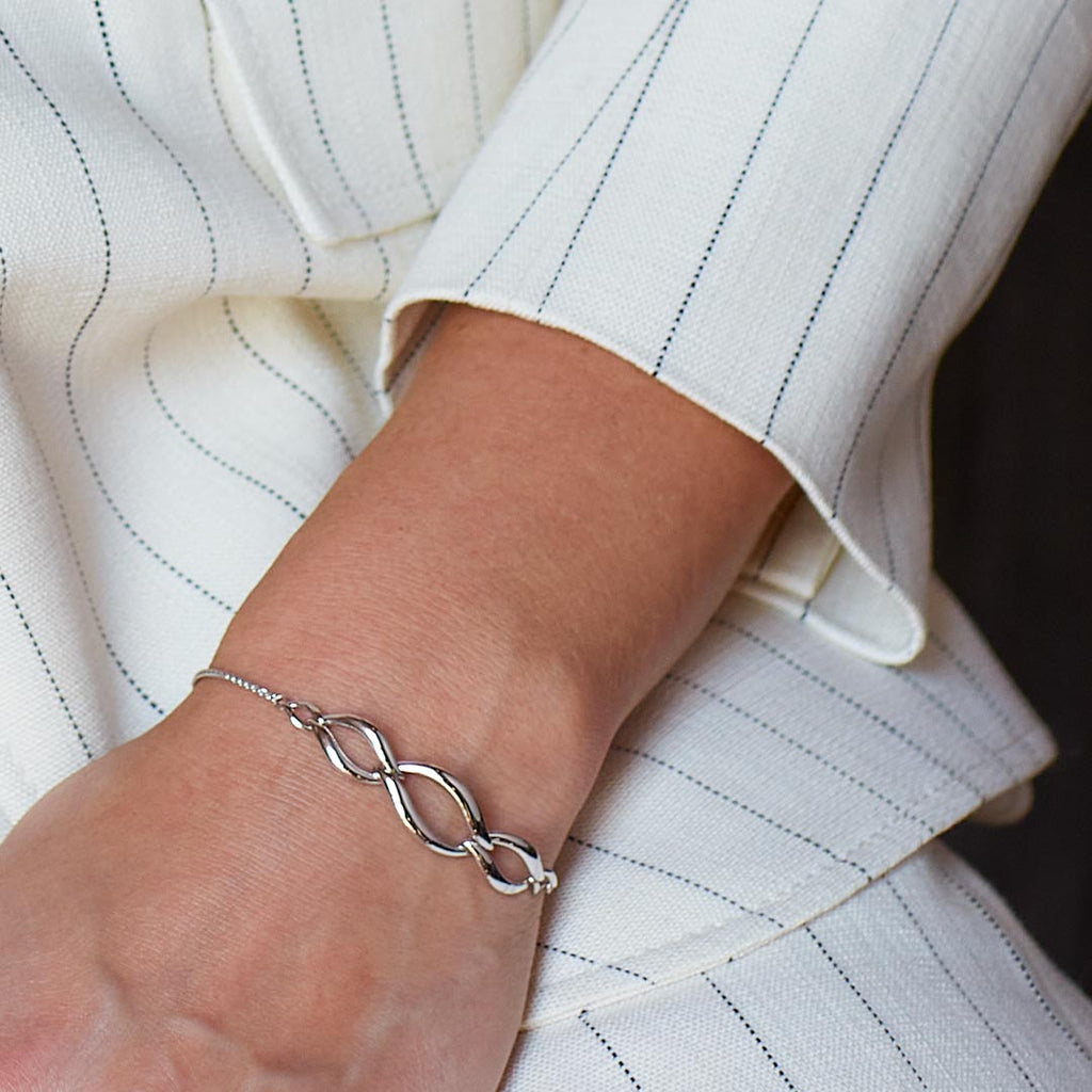 Entwine Twine Link Trio Link Toggle  Bracelet