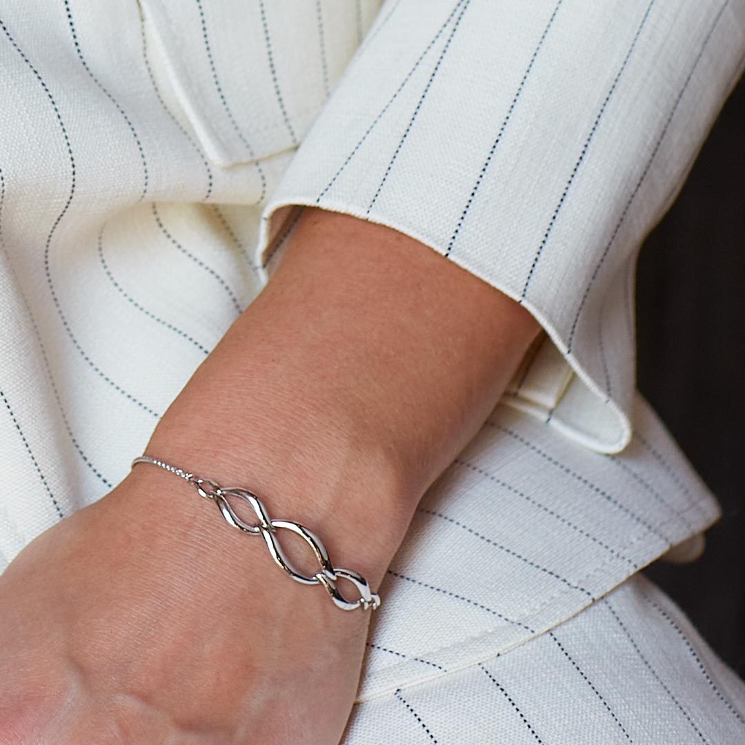 Entwine Twine Link Trio Link Toggle  Bracelet