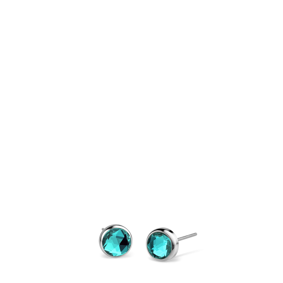 BERING Teal Blue Stud Earrings
