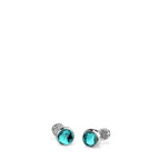 BERING Teal Blue Stud Earrings