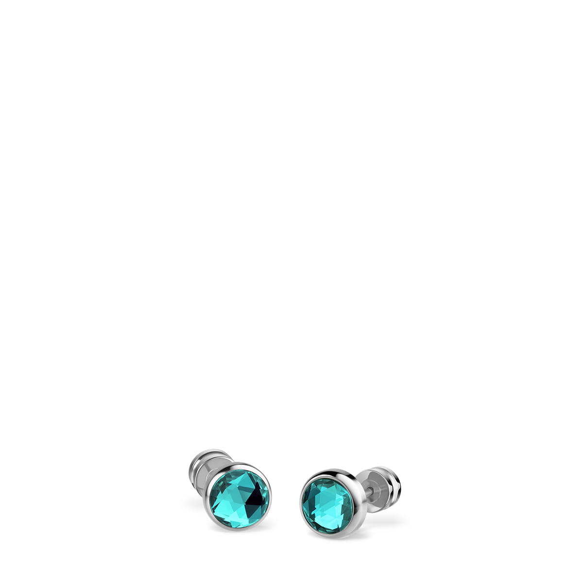 BERING Teal Blue Stud Earrings