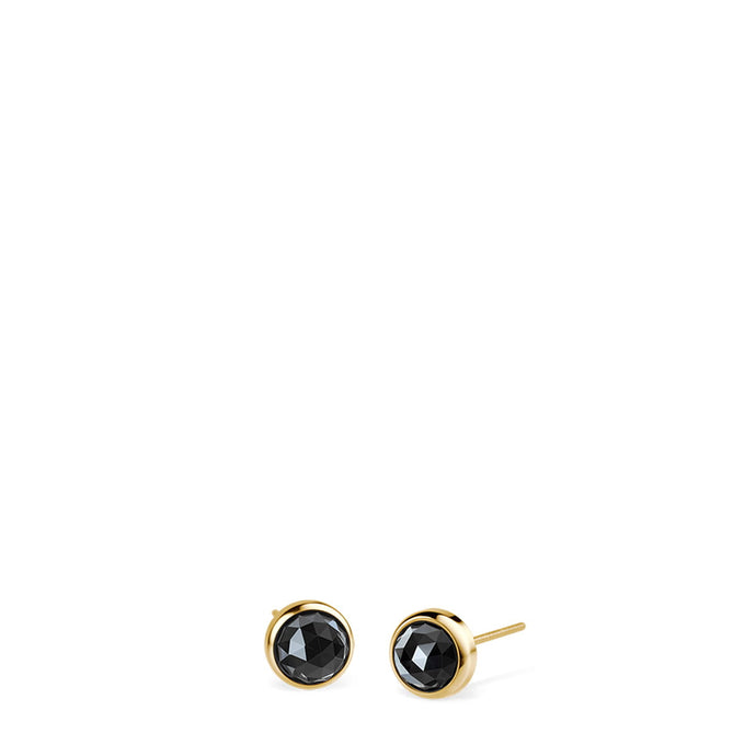 BERING Black and Gold Stud Earrings