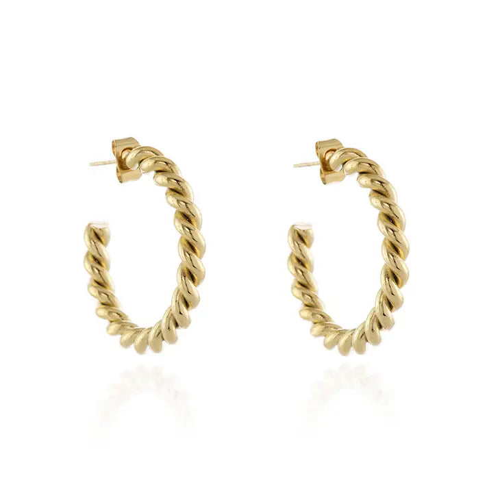 Cachet Melia Gold Hoop Earrings