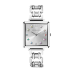 Watch Iconic Cube Statement Classic Rainbow silver