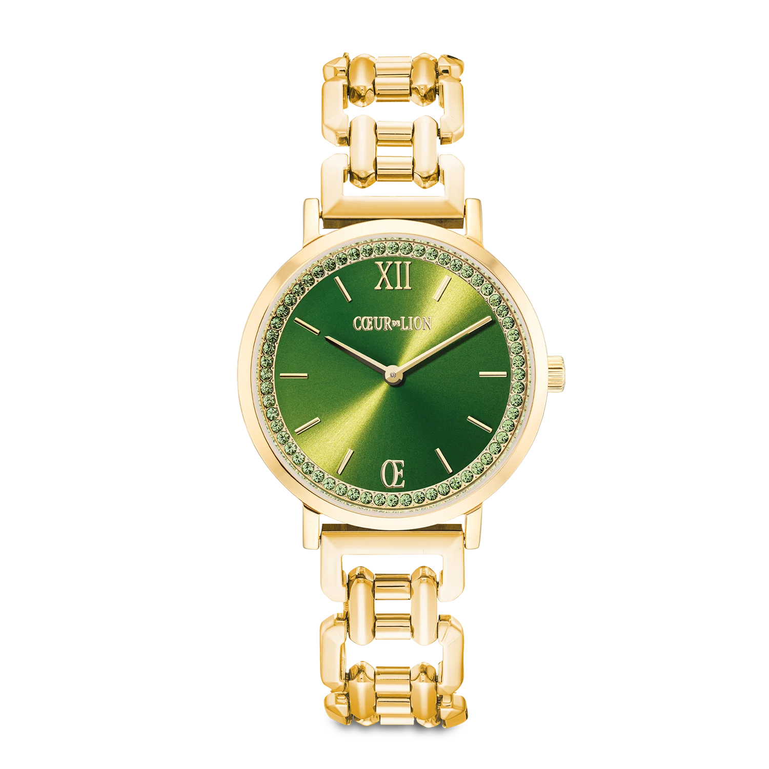 Coeur De Lion Stainless Steel Watch Green Statement Gold