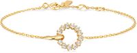 GOLD INTERLINKED CIRCLES PAVð BRACELET