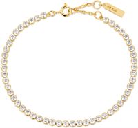 GOLD ROW BEZEL SET BRACELET