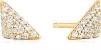 GOLD TRIANGULAR PAVð STUDS