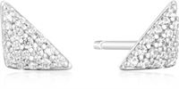SILVER TRIANGULAR PAVð STUDS