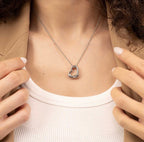 Ladies BOSS Honey Boundless Stainless Steel Heart Necklace
