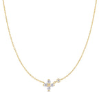 Gold Sparkling Lucky Clover Necklace