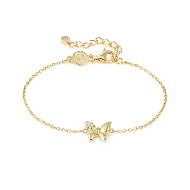 Nomination Petit Sparkle Gold Butterfly Bracelet