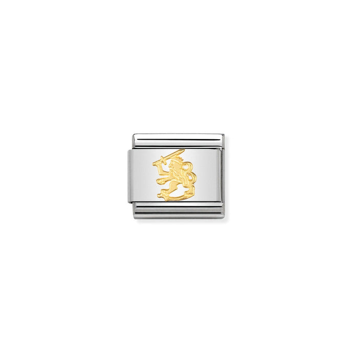 Nomination Classic Gold Rampant Lion Charm