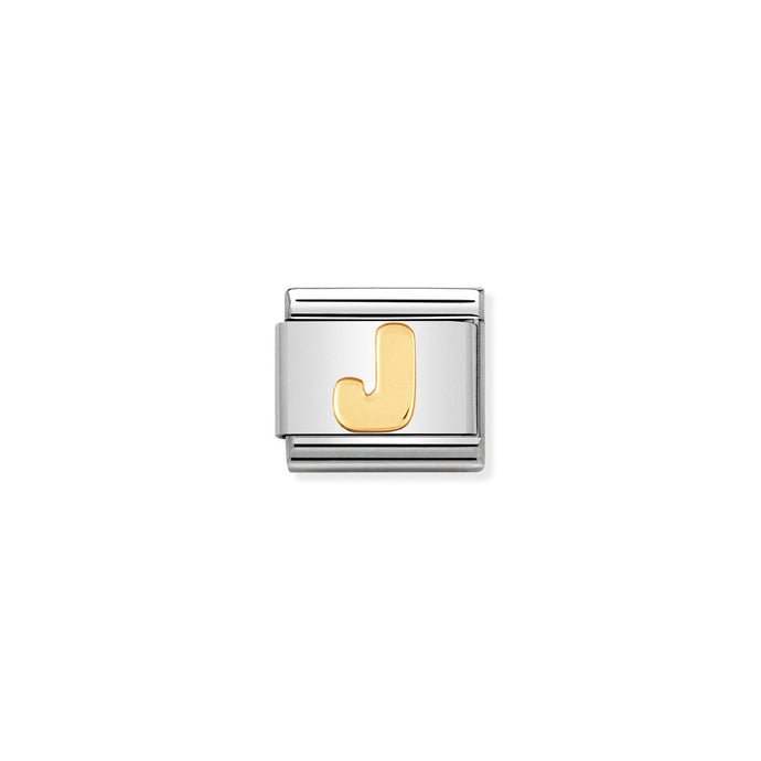 Nomination Classic Gold Letter J Charm
