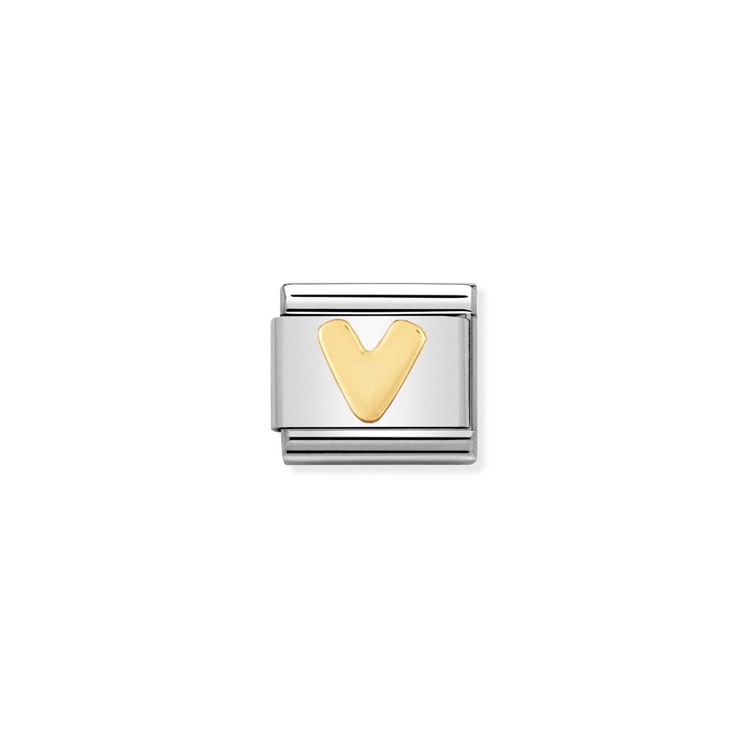 Nomination Classic Gold Letter V Charm