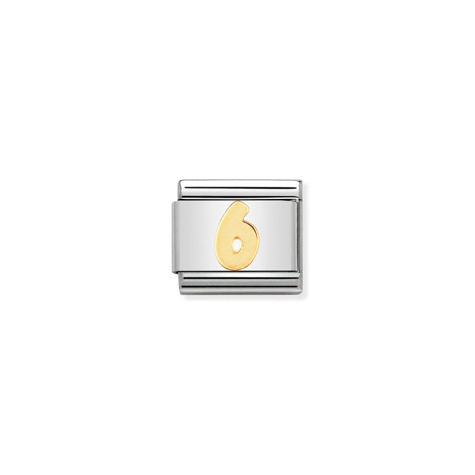 Nomination Classic Gold Number 6 Charm