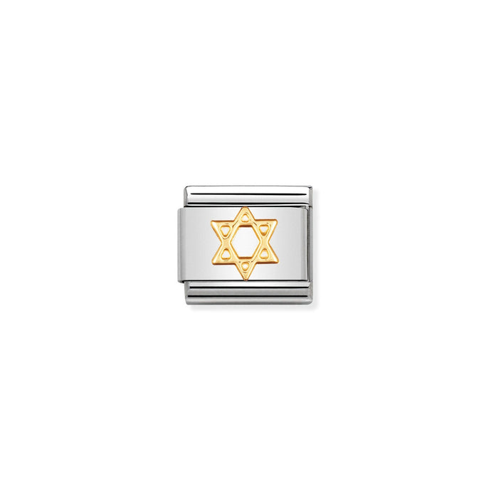 Nomination Classic Gold The Star of David Charm
