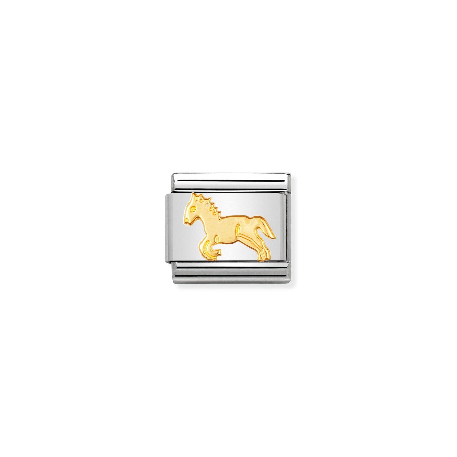 Nomination Classic Gold Horse Charm