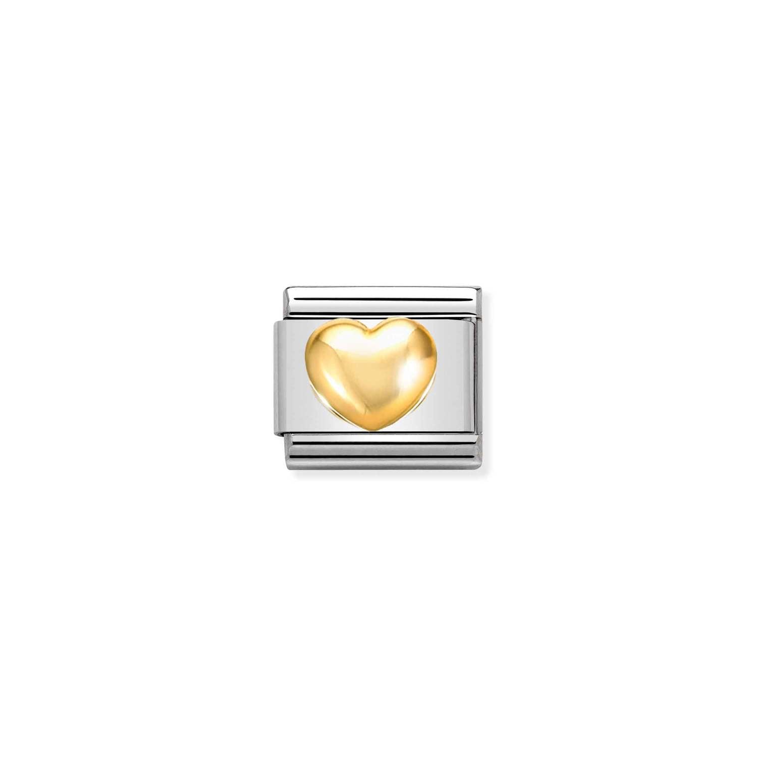Nomination Classic Gold Raised heart Charm