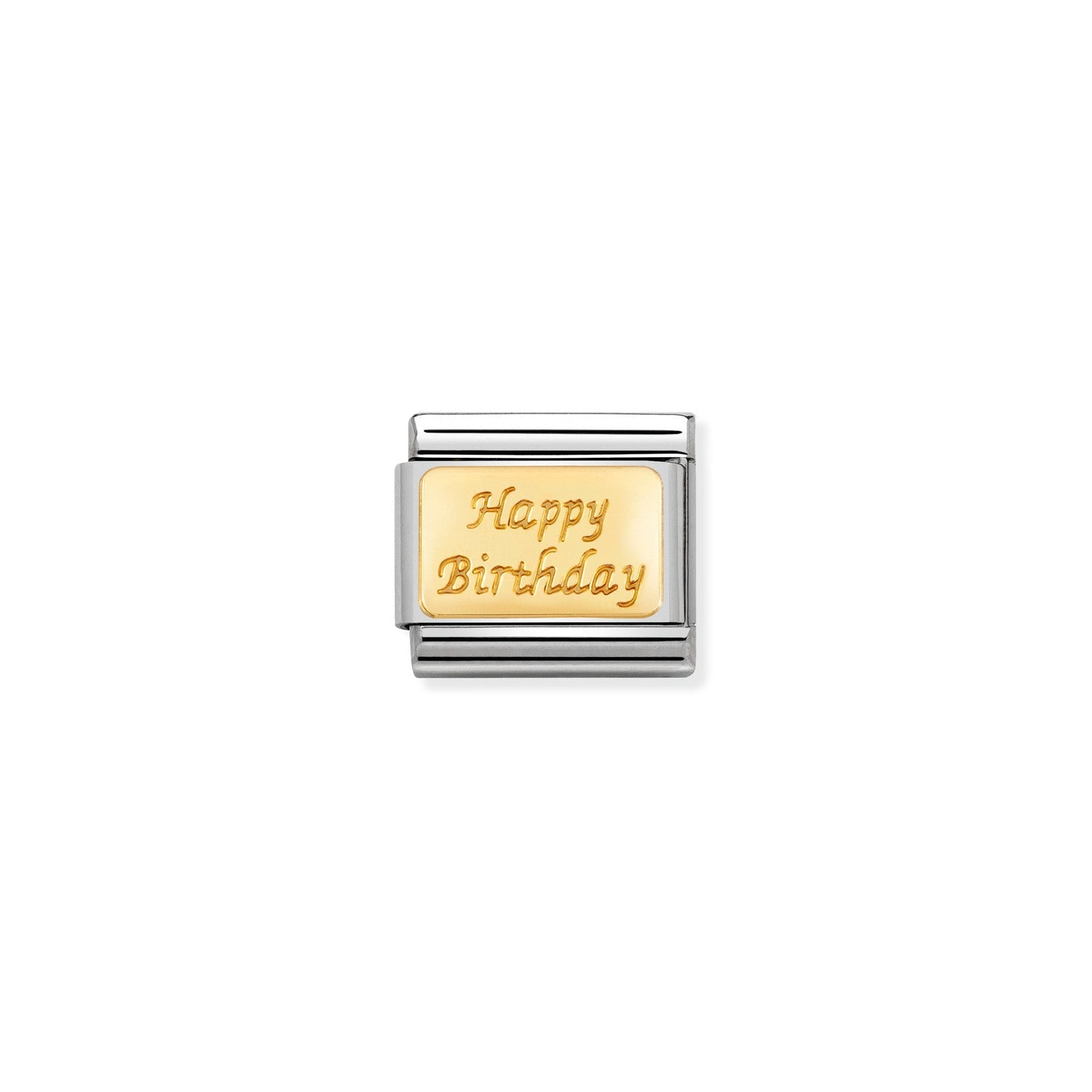 Nomination Gold Happy Birthday Charm