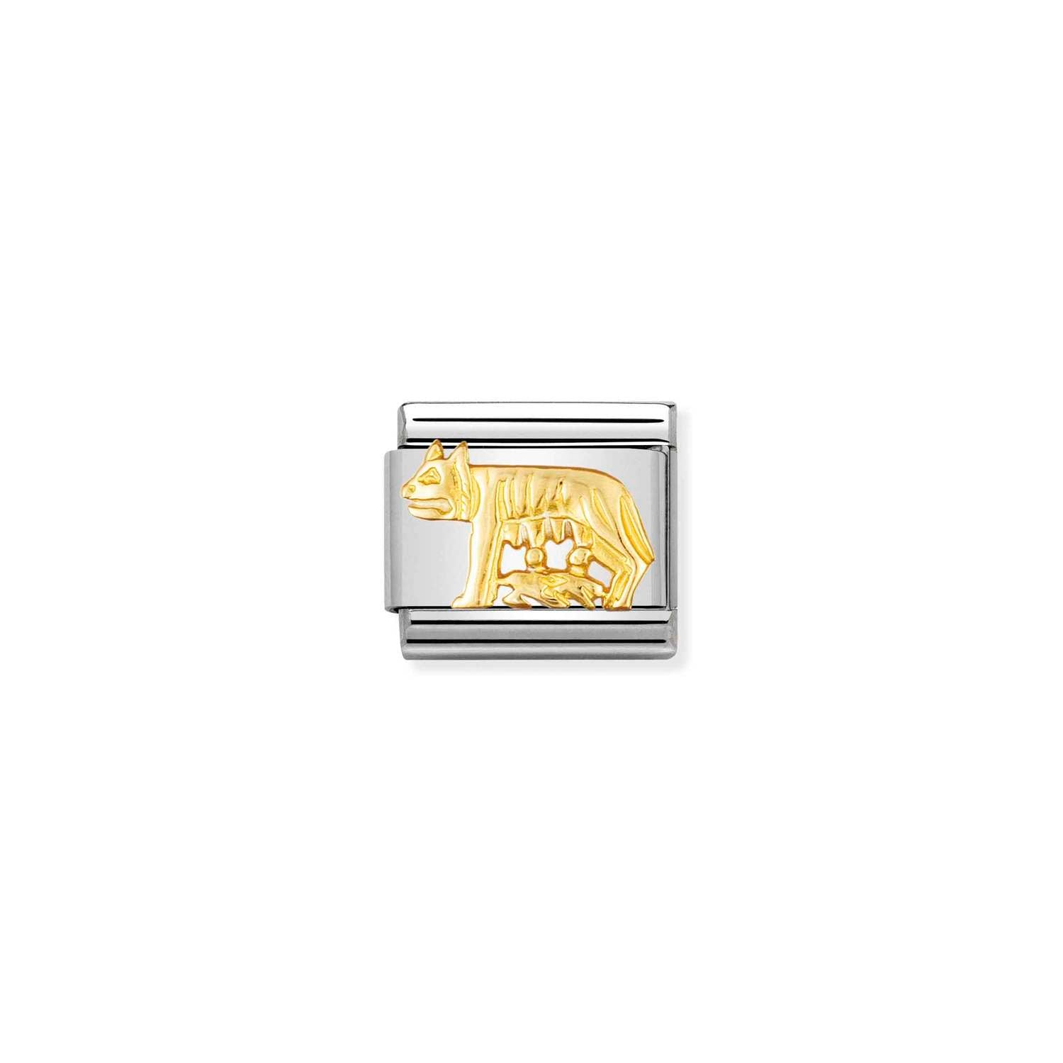 Nomination Classic Gold She-Wolf Charm