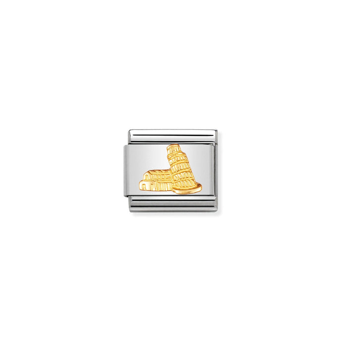 Nomination Classic Gold Tower of Pisa Charm
