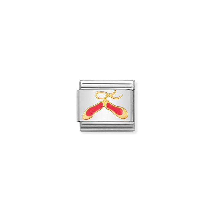 Nomination Classic Gold Pink dance shoes Charm