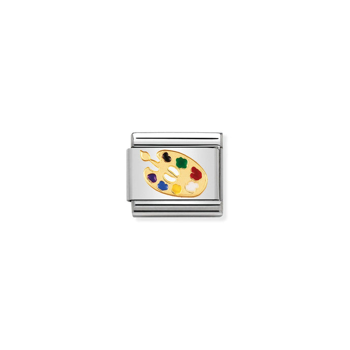 Nomination Classic Gold Artists palette Charm
