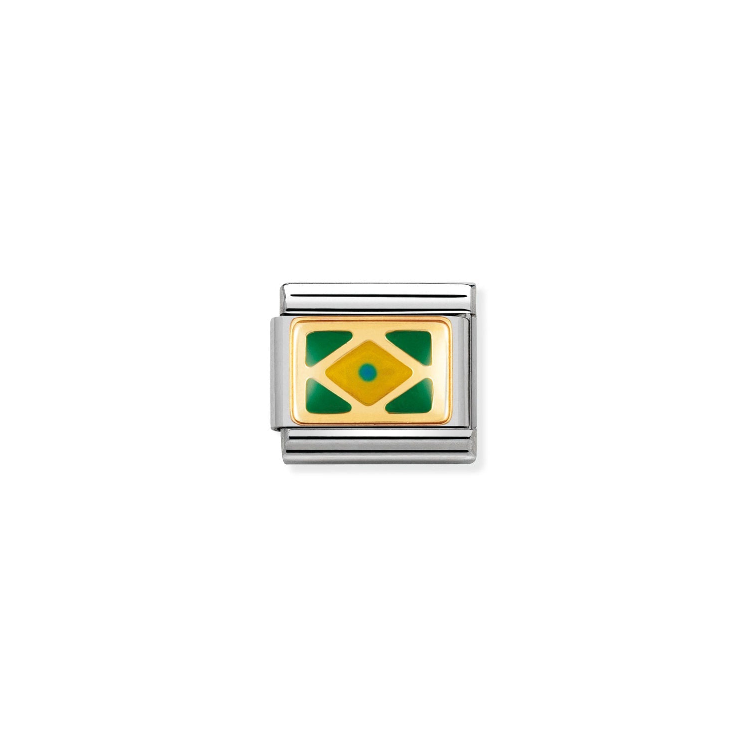 Nomination Classic AMERICA Gold BRAZIL Charm