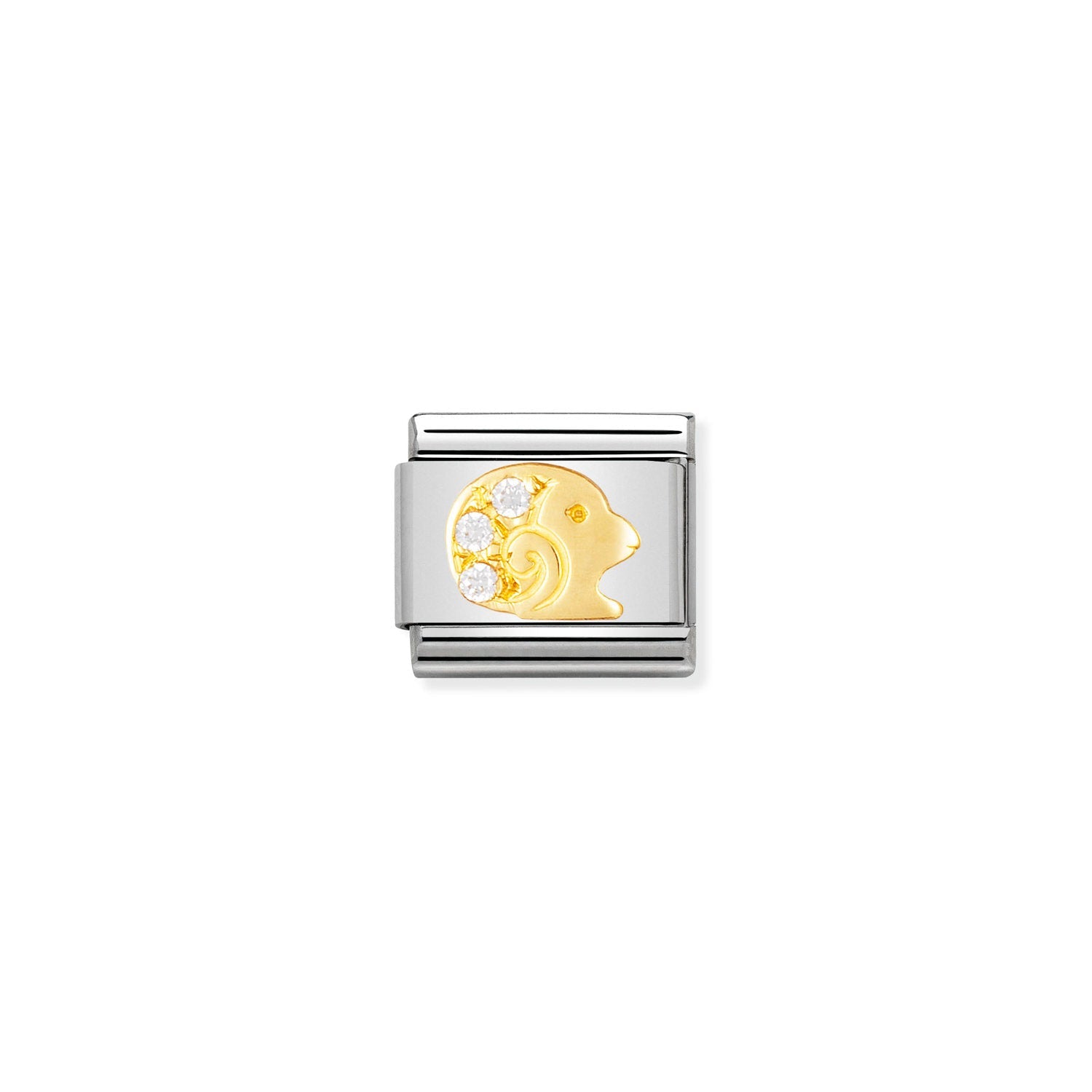 Nomination Classic Gold Zodiac and Cubic Zirconia Aries Charm