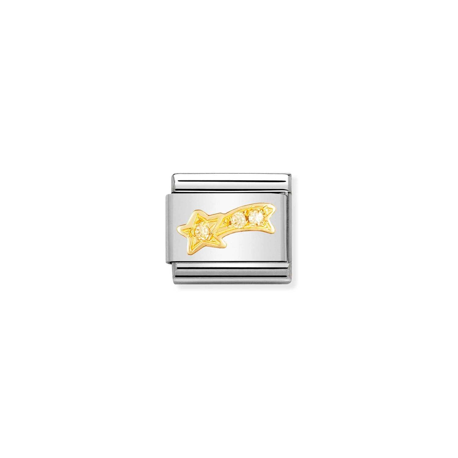 Nomination Classic Gold and Cubic Zirconia Yellow shooting star Charm