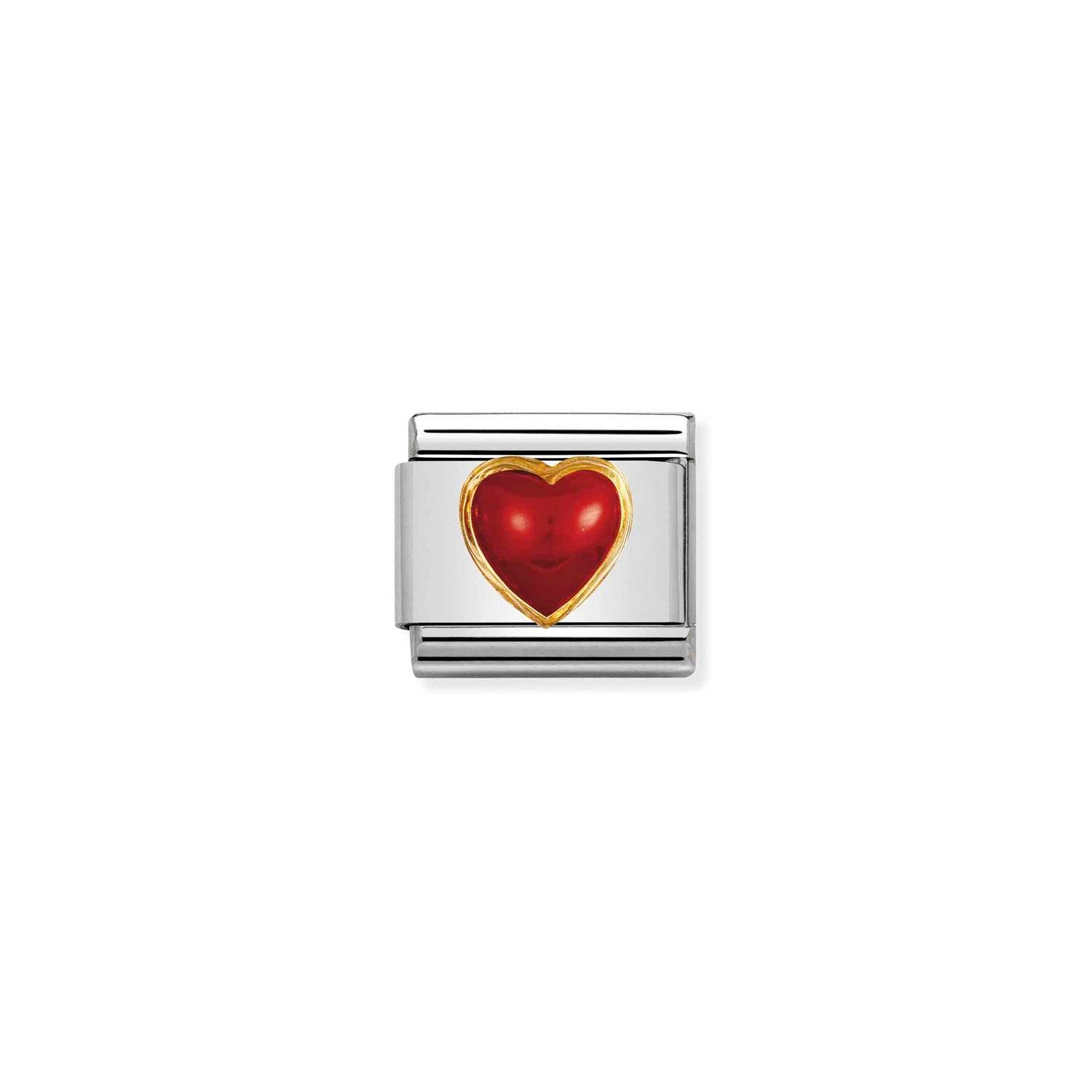 Nomination Gold RED CORAL Charm