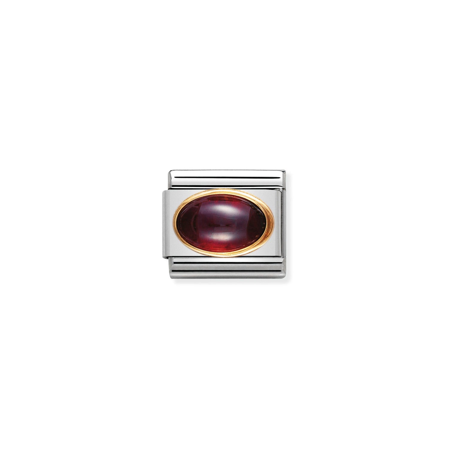Nomination Classic OVAL STONES Gold GARNET Charm