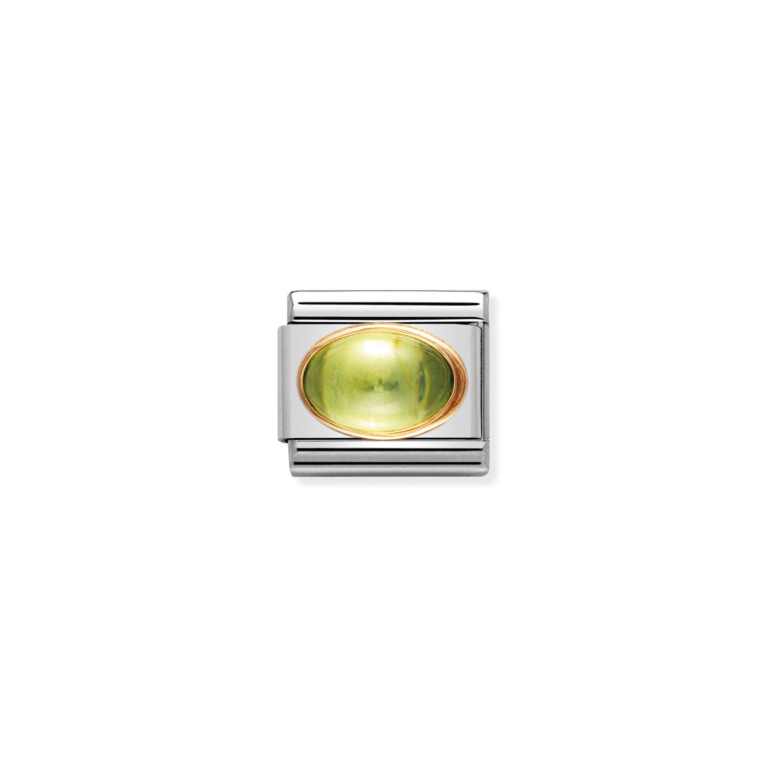 Nomination Classic OVAL STONES Gold PERIDOT Charm