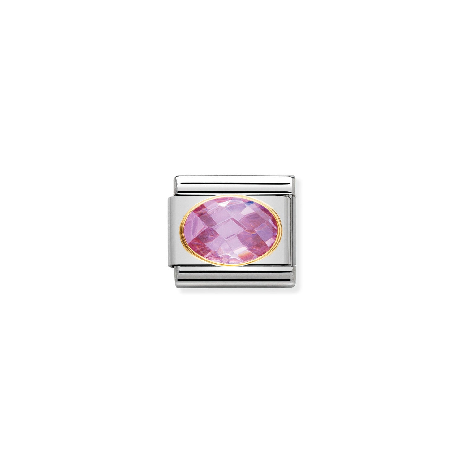 Nomination Classic FACETED Gold PINK Charm