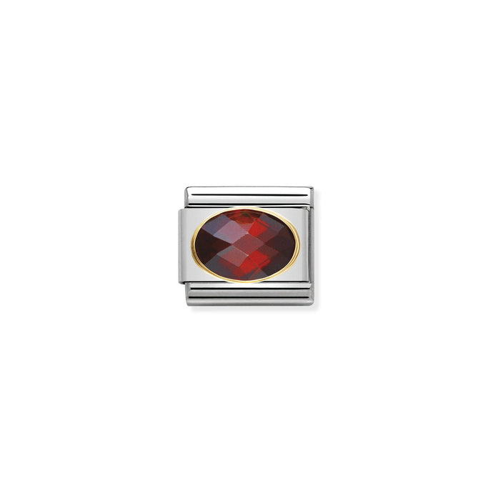 Nomination Classic FACETED Gold RED Charm