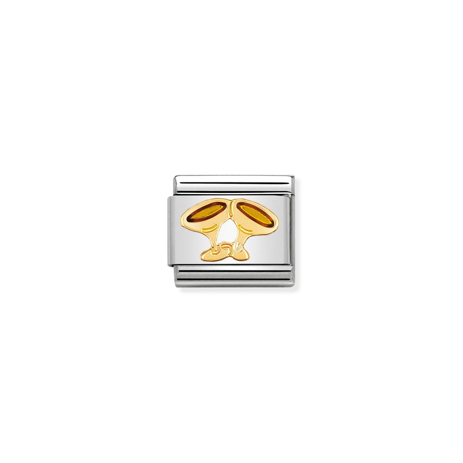 Nomination gold Champagne glasses Charm