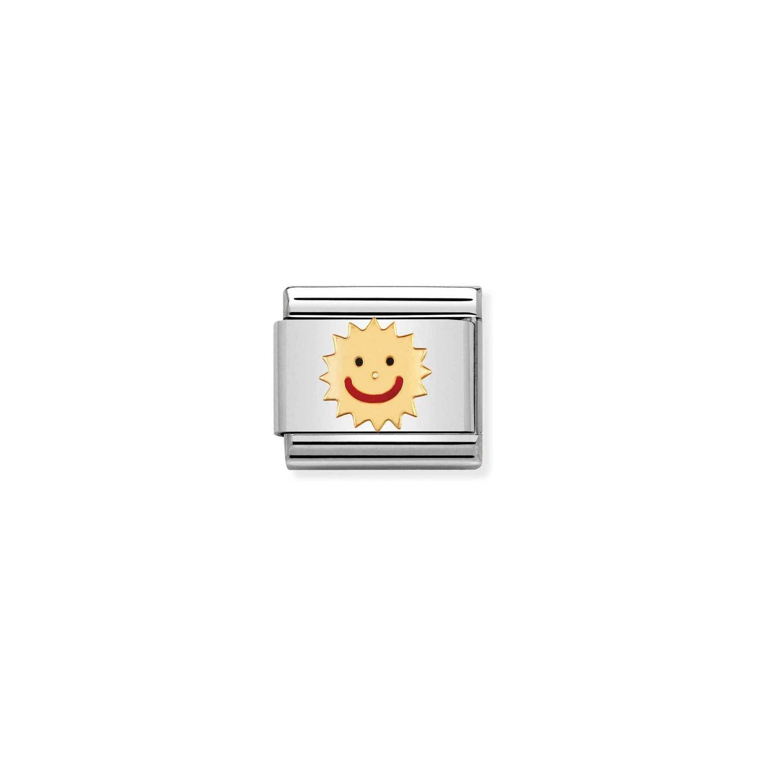 Nomination gold Smiley Sun Charm