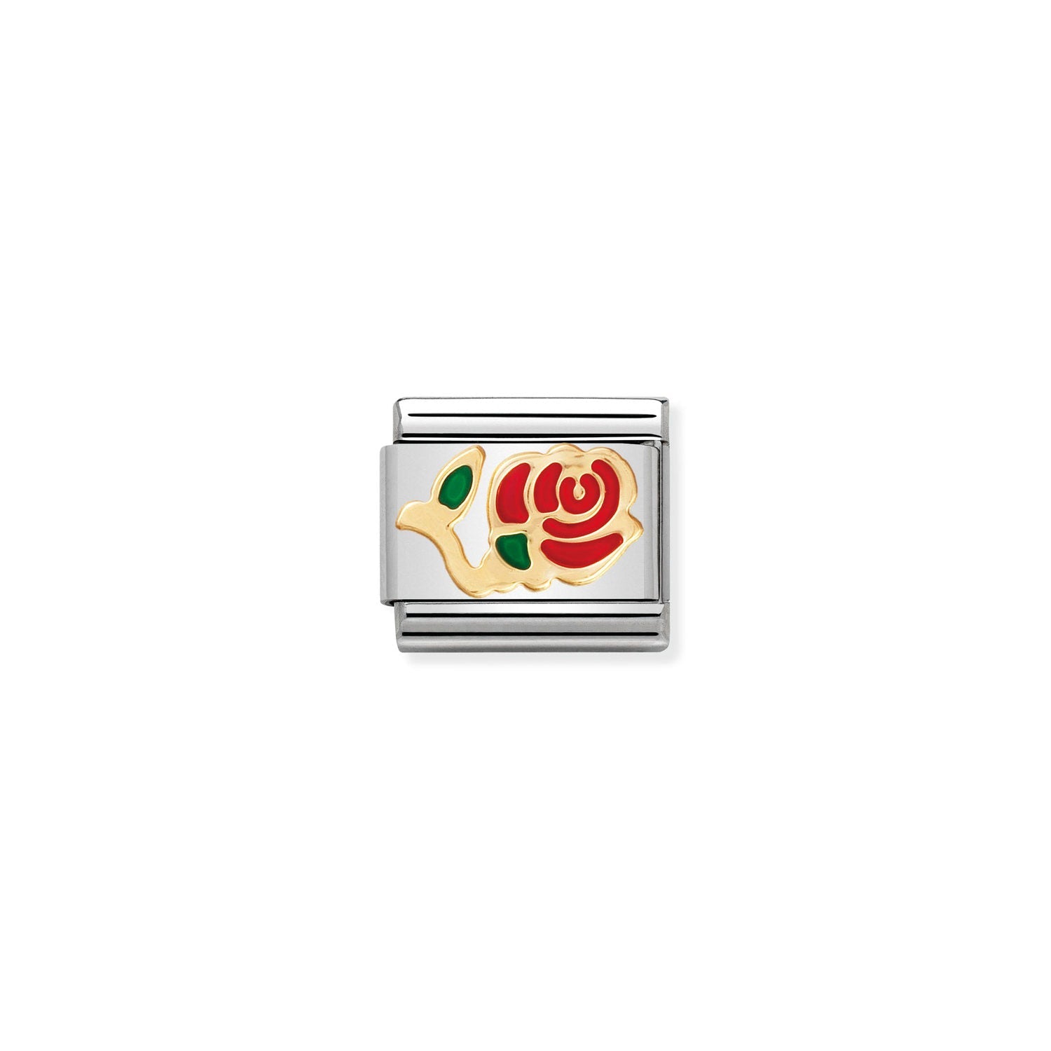 Nomination Classic Gold RED Rose Charm
