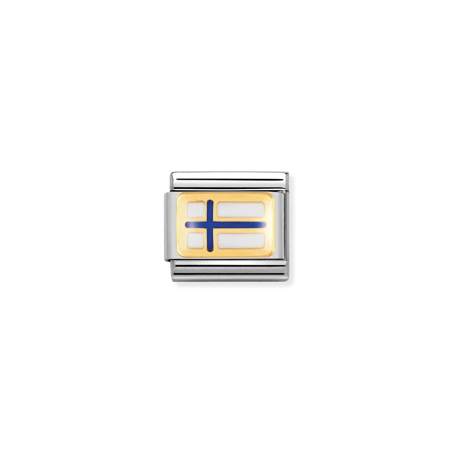 Nomination Classic EUROPE FLAG Gold FINLAND Charm