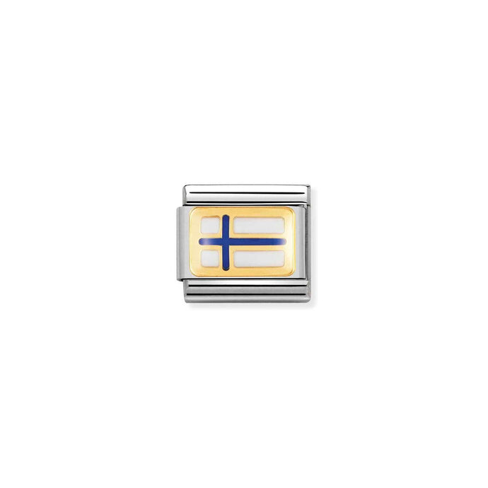 Nomination Classic EUROPE FLAG Gold FINLAND Charm
